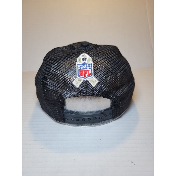 Dallas Cowboys New‎ Era Salute To Service Black Men's Mesh Snapback Hat Trucker - Picture 3 of 7